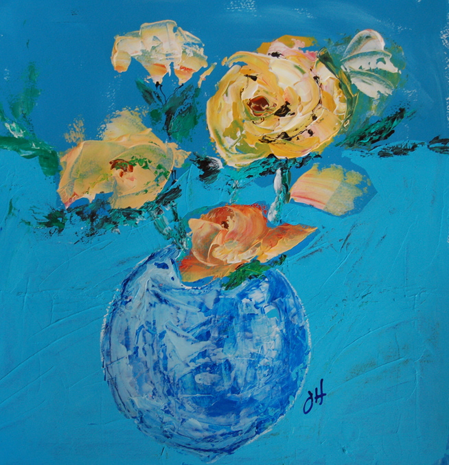 , Acrylic on paper by Jacky Hawthorne